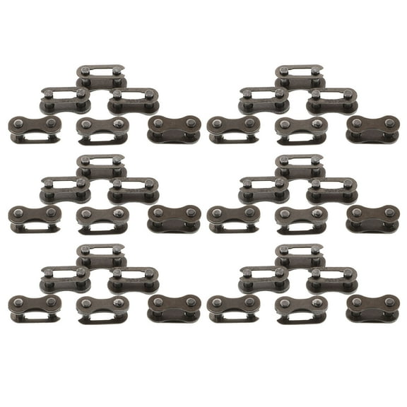 LITINKIMI Mountain Bike Chain Repair Manganese Steel 40Set Quick Installation Dark Brown