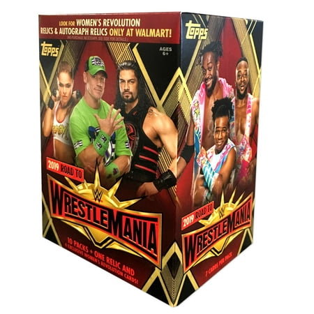 2019 TOPPS WWE ROAD TO WRESTLEMANIA WM VALUE BOX (Best Wwe Matches Of 2019)