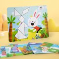 thumbnail image 5 of Magnetic Wooden Tangram Puzzle Toy For Kids, Includes 7 Magnetic Shapes, 15 Pattern Cards, 1 Instruction Manual, Perfect For Educational Play, Ideal Birthday & Holiday Gift For, 5 of 8