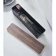 thumbnail image 6 of Yamazaki Home Utensil Case, Walnut, Plastic + Wood, Lid, No Assembly, 6 of 7
