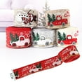 thumbnail image 4 of Christmas Ribbons Christmas Tree Snowman Truck Wired Wrapping Ribbon, 4 of 5