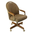 thumbnail image 4 of Caster Chair Company Britney Swivel Tilt Caster Arm Chair in Wheat Tweed Fabric, 4 of 8