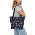 thumbnail image 6 of Bingfone Wildflowers And Dragonflies Women Shoulder Tote Bags Casual Bag Ladies Shopping Handbag, 6 of 6