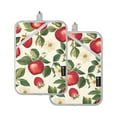 thumbnail image 7 of Yayeee Pot Holders Kitchen Heat Resistant with Pocket 7"x9.8" Cotton Oven Cooking Hot Pads, Apple Leaves Pattern, 7 of 7