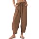 thumbnail image 1 of Pantalones capri EVALESS 2025 Harem Summer Chestnut 2XL para mujer, 1 of 7