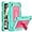 Green+Pink, variant on for TCL TAB 8 WiFi 9132X/for TCL TAB 8 LE 9137W Tablet Case Soft Silicone Rubber Had Back Shell Kids Friendly Built in Stand Shoulder Strap for TCL TAB 8 WiFi/TCL TAB 8 LE (Green+Pink)