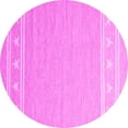 thumbnail image 1 of Ahgly Company Indoor Round Abstract Pink Contemporary Area Rugs, 8' Round, 1 of 4