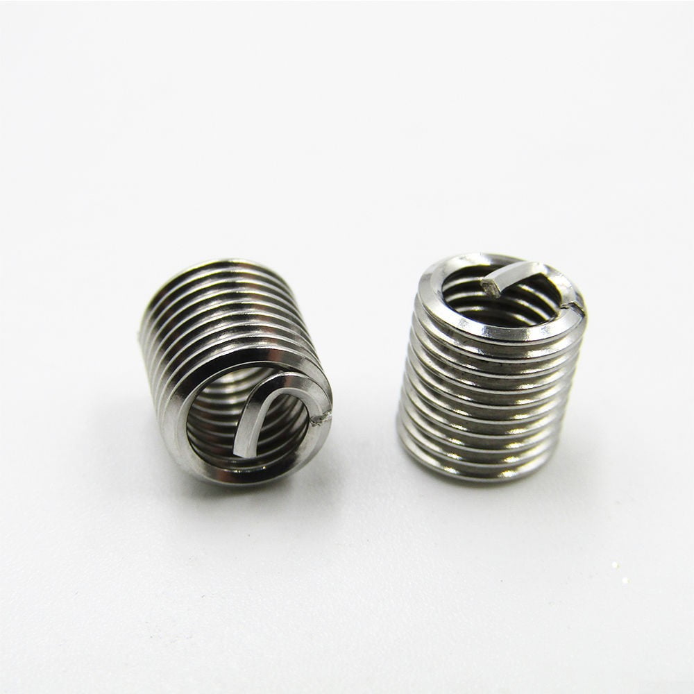 50pcs M6x1.0x3D Metric Helicoil Screw Thread Wire Inserts 304 Stainless Steel