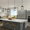 thumbnail image 5 of LNC Single Pendant Light with Glass Farmhouse Style in Wood Grain Finished for Hallway, 5 of 12