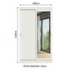 thumbnail image 3 of Ropero Closet Madesa Tokio 2 Puertas 1 Espejo Blanco 02, 3 of 11