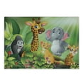 thumbnail image 1 of Forest Cutting Board, Illustration of Happy Cartoon Style Nature Scene with Wild Animals and Flowers, Decorative Tempered Glass Cutting and Serving Board, in 3 Sizes, by Ambesonne, 1 of 2