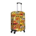 thumbnail image 3 of Bixox Washable Cars Printed Luggage Cover, Fashion Suitcase Protector Fits for Small luggage, 3 of 8