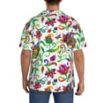 thumbnail image 7 of Goofa Paisley Printed Men's Casual Short-sleeved Shirt,Lightweight Breathable Button-down,Summer Casual men's top,Versatile Fashion shirt-Small, 7 of 7
