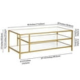 thumbnail image 3 of Henn&Hart Winthrop Coffee Table, 46'', Brass, 3 of 5