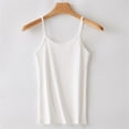thumbnail image 2 of Holzkary Women's Basic Camisole Tank Top with Adjustable Spaghetti Strap Cute Undershirt Womens Soft Tank Top Vest with In Bra Sleeveless Comfy Stretch Yoga Gym Tops Workout Tank Tops White 3Xl, 2 of 8