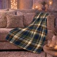 thumbnail image 6 of Autumn Plaid Pumpkin Display, Festive autumn celebration Scene, Warm Flannel Blanket for Living Room and Family Room with Detailed Artwork, Art Lovers autumn celebration Gift, Festive Home Decor, 6 of 9