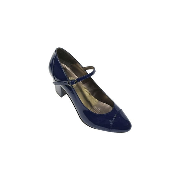 ZAPATILLAS TACONES LEON AZUL MARINO DAMA MUJER CHAROL 9600 Leon 9600