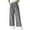 #119-Gray, variant on AUNVITO Women's Casual Straight Leg Pants with Striped Drawstring Waist & Pockets - Mid Rise Lightweight Polyester for Everyday Wear