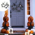 thumbnail image 4 of Nkmbld Fall Garland Halloween Purple Flower Eyeball Simulation Rattan for Home Porch Fireplace, 4 of 6