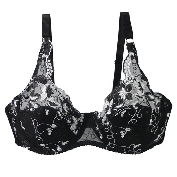Encaje de mujer con anillo de acero Color sólido Sujetador push up sexy de doble botonadura Fridja nalpqowj32354