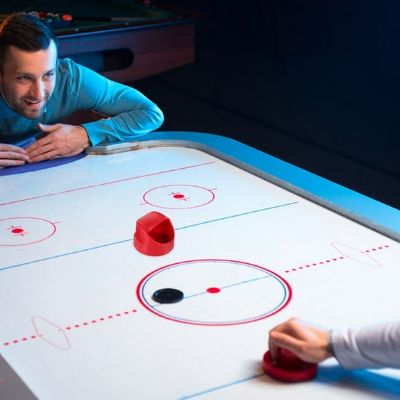 GOOHOCHY Air Hockey Pushers With Lint Pad Air Hockey Paddles Goal Handles Paddles Replacement Accessories For Game Tables Air Hockey Accessories