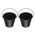 thumbnail image 2 of 2pcs Ash Bucket Grill Drip Grease Bucket Iron Barbecue Bucket Fireplace Ash Bucket Charcoal Bucket Ash Can Ash Pail For Fireplaces Fire Pits, 2 of 8