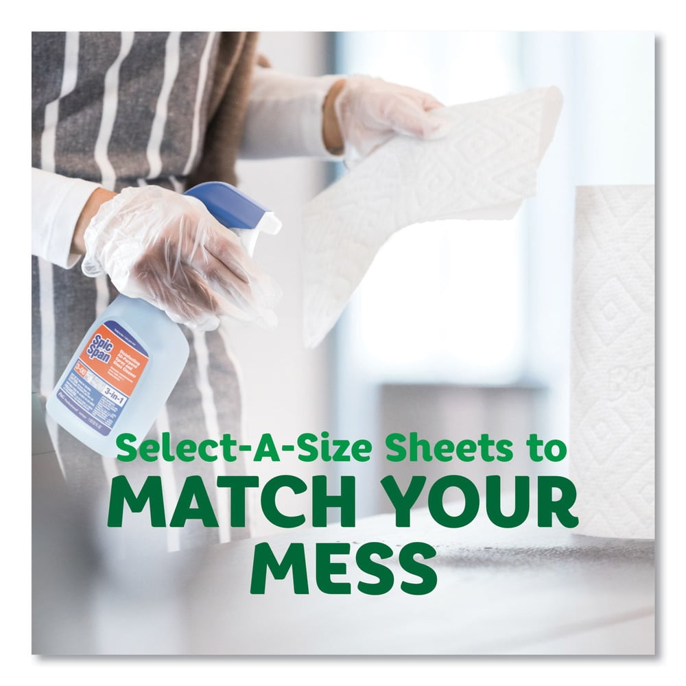 Select-a-Size 6 in. x 11 in. 2-Ply Kitchen Roll Paper Towels - White (6/Carton)