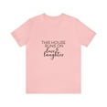 thumbnail image 2 of This House Runs On Love And Laughter Unisex Cotton Jersey Short Sleeve Tee, 2 of 10