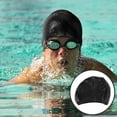 thumbnail image 2 of MasteelfCA Waterproof Water Dropping Design Resistant Flexible Silicone Swimming (Black), 2 of 8