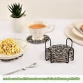 thumbnail image 6 of Haosy Set of 6 Drink Woven Coaster with Holder Heat Resistant Non-Slip Bar Coasters 4 Inches Bedrock Pixel Art, 6 of 7