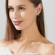 thumbnail image 2 of Sterling Silver Cubic Zirconia Half Hoop Stud Earrings Looks Like 4 Gold Hoop Earrings for Women, 2 of 4