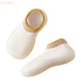 thumbnail image 2 of LYHaoo Toddler Barefoot Shoes Soft Soles Summer Baby Girls Non- Sneakers Indoor Floor Socks for First Walking,Beige,Sizes 4.5(4.53") Toddler, 2 of 6