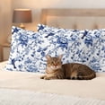 thumbnail image 3 of White Blue Spring Floral Outdoor Waterproof Pillow Covers, Summer Botanical Hummingbird Decorative Rectangle Throw Pillowcase Sofa Cushion Sham for Patio/Couch/Chair, 20"x12" 2 Pack, 3 of 8