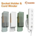 thumbnail image 7 of Wall Mounted Power Cord Organizer - No Drilling, Multi-Purpose Storage for Chargers & Cables, 7 of 7