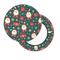 thumbnail image 2 of Gukieu Santa Claus Print Round Chair Cover, Dust-proof and Non-slip Bar Chair Protective Cover, Suitable for Bars, Restaurants, Offices-12 inch, 2 of 7