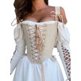 thumbnail image 2 of Women Vintage Corsets Backless Bandage Crop Tops Bustier Strap Waist Trainer Overbust Top Shaper, 2 of 6