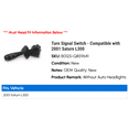 thumbnail image 2 of Turn Signal Switch - Compatible with 2001 Saturn L300, 2 of 3
