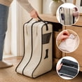 thumbnail image 2 of TACILIP Shoe Storage, 1PC Non-Woven Fabric Boots Storage Organizer Bag Short And Tall Two Sizes Dirt Proof Boot Cover With Visual Window And Carry Handle For Closets Storage Travel Use, Home Gifts, 2 of 6