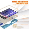thumbnail image 3 of Dteck for Samsung Galaxy Tab S10 Ultra Case 2024 with Pencil Holder Crossbody Strap 360 Rotating Hand Strap & Stand, Rugged Case for Galaxy Tab S10 Ultra / Tab S9 Ultra/ S8 Ultra 14.6",Rainbow Blue, 3 of 12