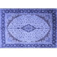 thumbnail image 1 of Ahgly Company Indoor Rectangle Medallion Blue Traditional Area Rugs, 3' x 5', 1 of 4