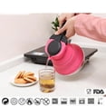 thumbnail image 1 of Bouilloire en Silicone Pliable - 1500ml, Rose Rouge, 1 of 4