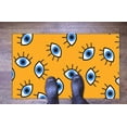 thumbnail image 3 of Accent Rug, Small Rug, Custom Rugs, Evil Eye Rug, Indoor Rugs, Eye Rug, Runner Rug, Modern Rug, Non-Slip Carpet Rugs, Yellow Rug, Home Decor, 3.9'x5.9' - 120x180 cm, 3 of 6