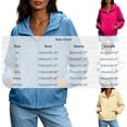 thumbnail image 3 of MORESEC Women's Plus Size Summer Fall Windbreaker Jackets Solid Casual Loose Thin Outerwear Lightweight Travel Beach Tops, Hot Pink XL, 3 of 9