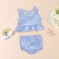 thumbnail image 2 of Mercatoo MercatooToddler Baby Girls Summer Swimsuit Sleeveless Striped Vest Bathing Suit 2Pcs Suit Girls Beach Bikini Swimwear, 2 of 9