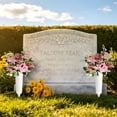 thumbnail image 6 of olkpmnmk Artificial Cemetery Flowers, Realistic Grave Flowers, Artificial Rose Bouquets, Memorial Rose Flowers, UV Resistant Memorial Day Flowers for Cemetery Headstones Gravesites Decoration, 6 of 7