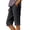 Dark Gray, variant on Siminsem Womens Cotton Linen Five Point Shorts High Waisted Cuffed Bermuda Shorts with Pockets Drawstring Elastic Waist Summer Casual Travel Beach Lounge Pants, Blackish Green, L