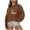 Brown-Halloween Shirts, variant on Women's Halloween Sweatshirts Plus Size Pumpkin Ghost Graphic T-shirt Soft Crewneck Sweatshirt Long Sleeve Holiday Pullover Tops Halloween Gifts