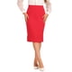 thumbnail image 1 of Falda Lápiz de Mujer Inspire Chic de Cintura Alta con Abertura y Cierre Invisible, Falda de Trabajo XS Roja, 1 of 5