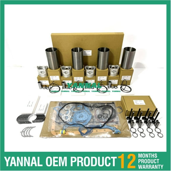 New Overhaul Rebuild Kit With Gasket and Valves For Deutz BF4M1012 Engine Parts