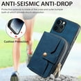 thumbnail image 6 of for iPhone 13 Pro Wallet Case, Crossbody Phone Purse with Card Holder for Women, Zipper PU Leather Carrying Cover Gift with Shoulder Strap Kickstand Anti-drop for iPhone 13 Pro - Blue, 6 of 10